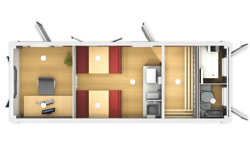 Mobile welfare ground plan