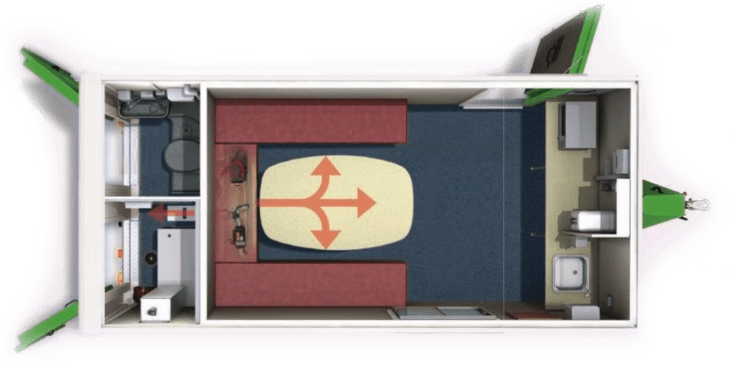 Mobile welfare ground plan