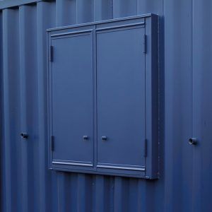 Secure steel container